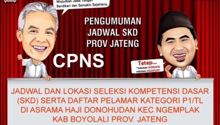 Jadwal Lengkap CPNS Pemprov Jawa Tengah Formasi Tahun 2019
