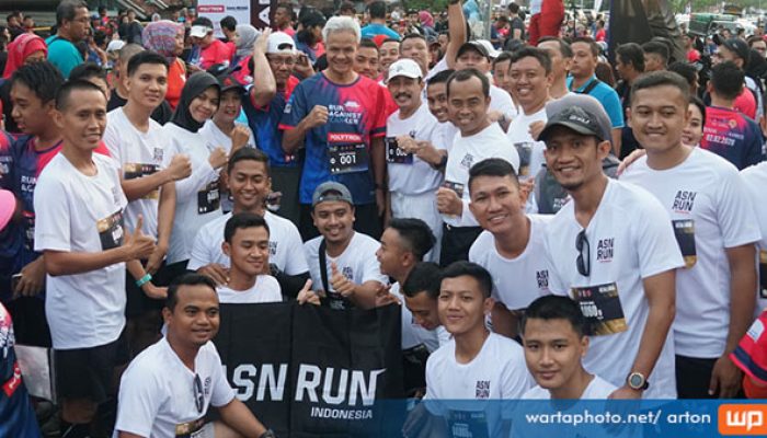 Bupati, ASN Run dan Pati Playon Berpartisipasi dalam Run Against Cancer (RAC) 2020 untuk YKI di Semarang 